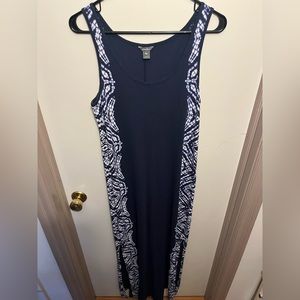 Eddie Bauer full dress, color blue with white tie dye on sides, size small